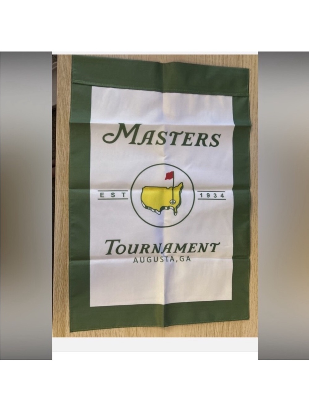 Masters Green and Yellow Golf Flag new